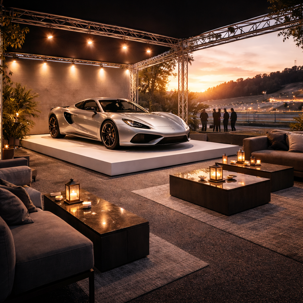 • Bild Markenpräsentation: "Markenpräsentation Montage – Aufbau Markenfläche vor Ort