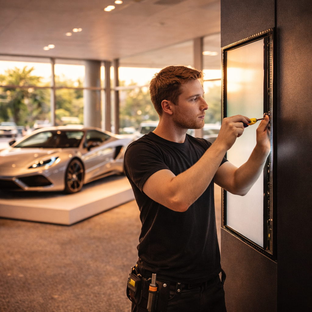 Service und Instandhaltung Markenfläche – technische Betreuung vor Ort